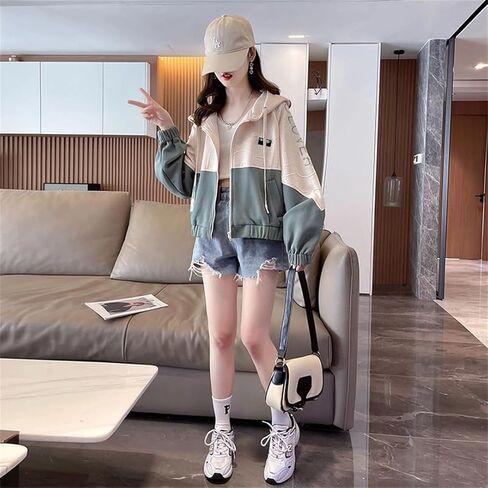 Women's Spring And Autumn Versatile Coat Appear Thin Temperament Hoodies Ladies Coat Tops in Saudi Arabia