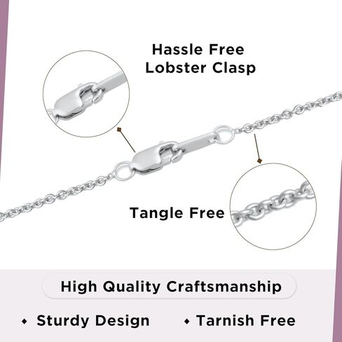 Jewelili Sterling Silver Pendant Necklace with 8mm Heart Created Ruby and Treated Black & Natural White Round Diamonds, 1/10 cttw, 18" Rolo Chain in Saudi Arabia