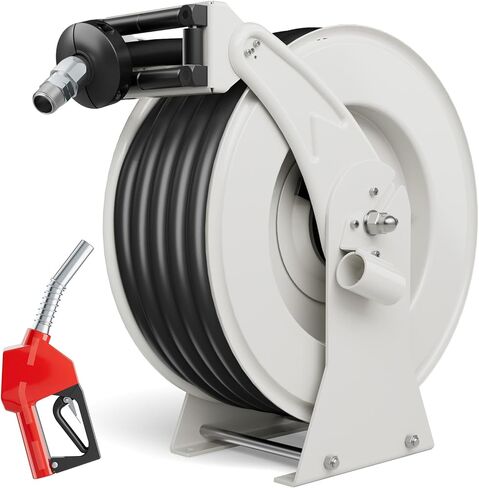 بكرة خرطوم الوقود ، 3/4 "× 50 قدمًا قابلة للسحب ، بكرة خرطوم الكيروسين القابلة للوقود مع فوهة التزود بالوقود ، و 300 رطل/بوصة مربعة ، البناء الصلب الصناعي الثقيل المستخدمة في شاحنة شاحنة المركبات سفينة الطائرات in Kuwait