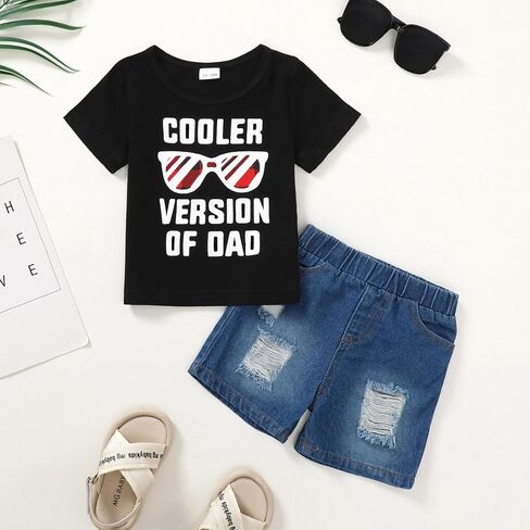 Yallet Toddler Baby Boy Clothes Owns Summer Stuffits 1-5t short Sleeve T-Shirt + Shorts 2pcs baby disual setting set in Kuwait