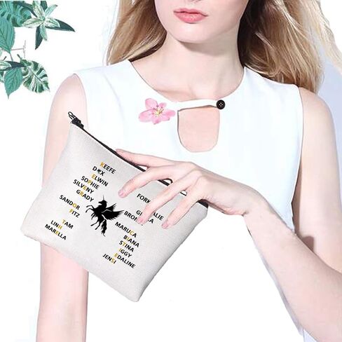 PXTIDY Team Foster Kee-fe Makeup Bag Keeper of the Lost Cities Characters Cosmetic Bag KOTLC Novel Inspired Bookish Gift in Saudi Arabia