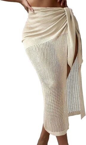 swimsuit coverup for women Lace Up Casual Cover Up With High Slits Summer in Saudi Arabia