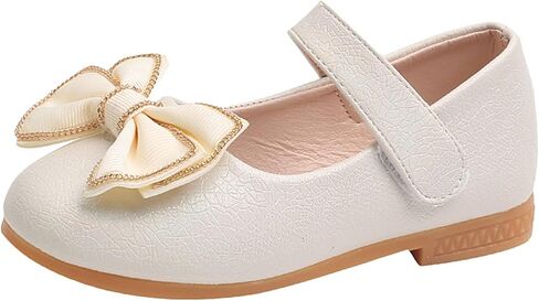 Girls Mary Jane Toddler Flower Girl Dress Shoes Little Girl Ballet Flats Bow Strap for Wedding Party School in Kuwait
