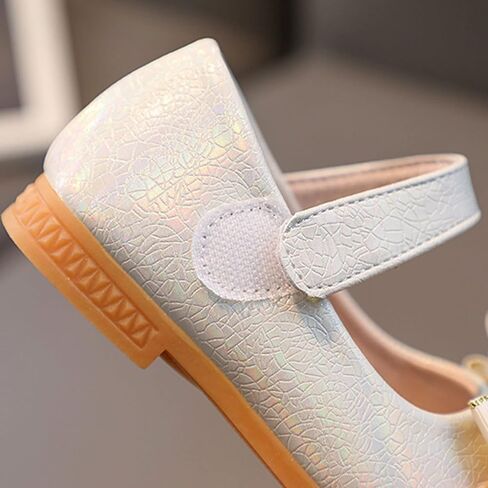 Girls Mary Jane Toddler Flower Girl Dress Shoes Little Girl Ballet Flats Bow Strap for Wedding Party School in Kuwait