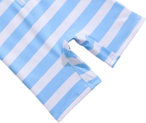 Baby Swimsuit Boy Infant One Piece Rash Guard Bathing Suit Short Sleeve Zipper Toddler Boys Beach Swimwear in Kuwait