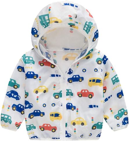 طفل UV 𝐏rotection Outwear Toddler Boys Girls خفيفة الوزن سحاب مغطى بغطاء الشمس 2025 معطف الصيف in Kuwait