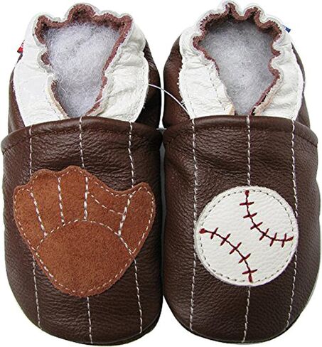 Carozoo Boys Girls Soft Sole Leather Baby Shoes Slippers Toddler Kids Child in Kuwait
