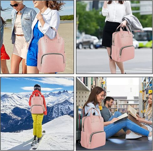 حقيبة ظهر للكمبيوتر المحمول للنساء، حقيبة ظهر للكمبيوتر للنساء، حقيبة ظهر خفيفة الوزن للسفر، حقيبة عمل نسائية أنيقة، حقيبة ظهر جامعية كاجوال مقاس 15.6 بوصة، حقيبة ظهر كمبيوتر مضادة للماء للسيدات والممرضات، أسود in Kuwait