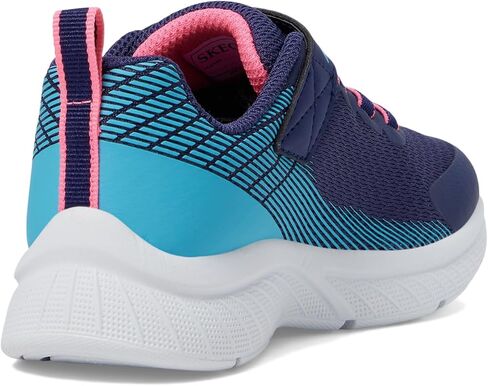 Skechers Kids Girls Microspec Plus Sneaker, Black/Purple, 10.5 Little Kid in Saudi Arabia