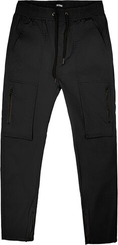 ITALYMORN Cargo Joggers for Men Tapered Slim with Zipper Pockets in Kuwait