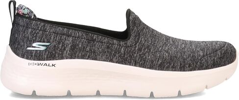 Skechers Women's GO Walk Flex-Clever View Sneaker, Black/White, 13 Wide in Saudi Arabia