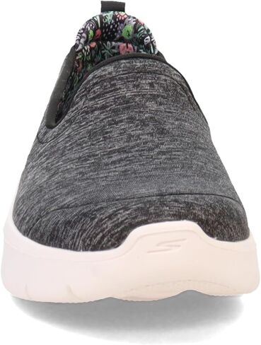 Skechers Women's GO Walk Flex-Clever View Sneaker, Black/White, 13 Wide in Saudi Arabia