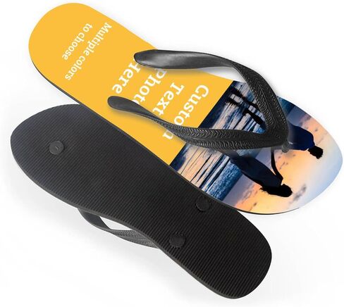 Custom Flip Flops Slides for Women Men Personalized sandal Slippers with Photo Text Bathroom Beach Indoor Outdoor Sandals in Saudi Arabia