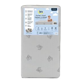 Serta Perfect Start Deluxe Limited Dual Sided Baby Crib Mattress and Toddler Mattress, GREENGUARD Gold Certified, Firm Support, Waterproof, 7 Year Warranty, Made in USA
