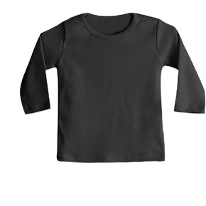 Newborn Baby Girls Boys Solid Color Thermal Underwear for Kids Basic Crewneck Long Sleeve T Shirt Tops Warm Clothes