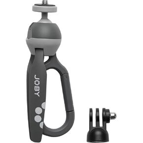 JOBY HandyPod Clip Action Mini Tripod with Carabiner for Action Camera, Compatible with GoPro Range, HERO12, Insta360, Compact Camera Sony ZV-1 II (JB01838-BWW)