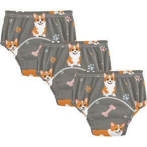 Toddler Potty Training Underwear Cotton Absorbent Soft Baby Girl Boy Potty Training Pant 2T-5T