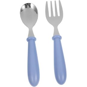 BESPORTBLE 1 Set Pink Stainless Steel Utensils Durable Feeding Lightweight and Compact for Self Feeding Box Included