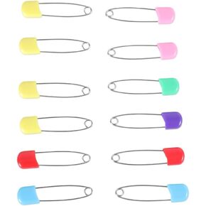 12 pcs Colors Locking Baby Cloth Nappy Diaper Craft Pins