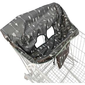 Shopping Cart Cover For Baby, Machine Washable Shopping Cart Protector, Baby Shopping Cart Hammock, Washable Cart Cover For Babies For Baby, Attached Drawstring Carrying Bag