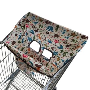Kids Shopping Cart Cover - Travel-Friendly Cart Cover, Newborns Cart Seat Protector | Portable Shopping Cart Cover, High Chair Cover, Cute Print Dust Cover for Shopping Carts Restaurant Highchairs
