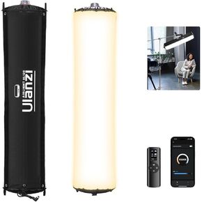 Ulanzi AL120 Inflatable Tube Light - 120W LED Video Light with Remote, 2700K-6500K CRI≥96 10 Effects Bi Color Portable Soft Box Light Fill Light for Photography/Video/Photo/Live Stream/YouTube