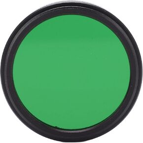 ASHATA 37mm Round Full Color Lens Filter Scratch Full Color Filter Kit for SLR Camera, Red Orange Yellow Green Blue, with Storage Box (Green)