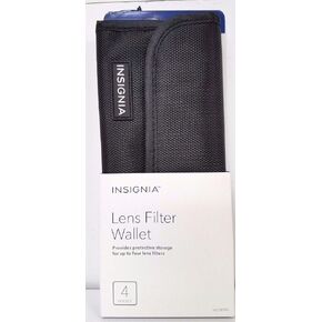 Insignia 4-Pocket Camera Lens Filter Wallet - Lens Pouch Adapter case