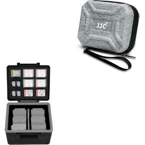 JJC Durable Lens Filter Pouch Case for 10 Circular Filter Up to 95mm with Camera Battery & Memory Card Case for Canon Nikon Sony