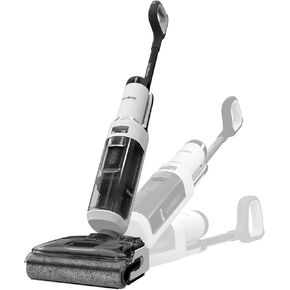 Tineco Floor ONE S6 Stretch Lite Wet Dry Vacuum Cleaner, 180°Lay-Flat, 5.1 inch Compact Design, Self-Cleaning, Long Runtime, Dual-Sided Edge Cleaning, Enhanced Cleaning Flexibility Floor Cleaner