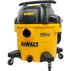 DeWalt 10 Gallon 5.0 Peak HP Stealthsonic Shop Vacuum Wit and Dry ، VAC الجاف الهادئ تمامًا ، مثالي لموقع العمل ، المرآب ، السيارات وورشة DXV10P-QT مع مرفقات وشفط قوي ، تنظيف محمول