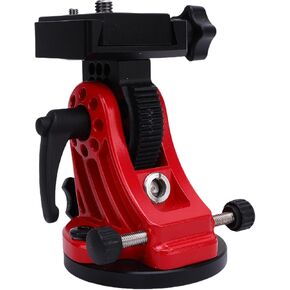 fosa Telescope Latitude Mount, Aluminum Telescope Tripod Accessories, 0 to 90 Degree Adjustment Equatorial Mount, Equatorial Wedge Latitude Base (Red)