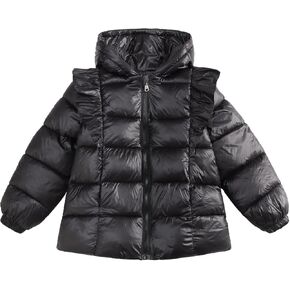 Winter Coats Kids Toddler Baby Boys Girls Solid Padded Jacket Infant Winter Warm Clothes 4t Light (Black, 4-5 Years)