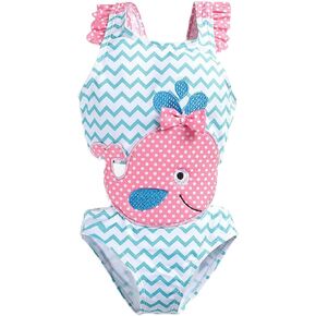 Swimsuit for Toddler Baby Girl Ruffler Sleeveless Cutout Swimwear Summer Beach Cute Bathing Suits
