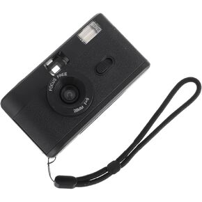 Homsfou 1PC Retro Film Film Camera Build Flash Lightweight Design Film for Low Light Photography