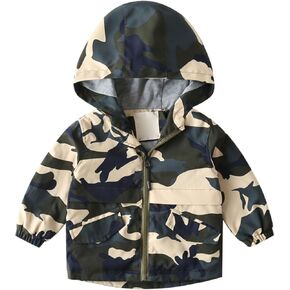 Toddler Baby Windproof Hooded Jacket Coat Lined Windbreaker Lightweight Kids Outerwear Boys Children Winter Coats Boys