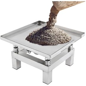 13.8 * 13.8" Corded Stainless Steel Concrete Vibrating Table,All-copper Wire Motor Vibration Table Vibrating Test Bench Compactor Platform for Mold Vibration Molding, Increasing Firmness(35 * 35cm)