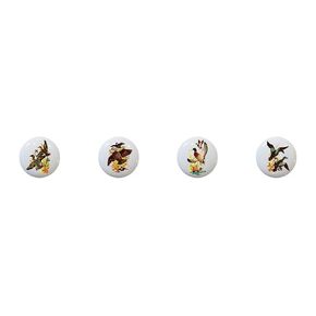 Set of 4 Ducks in Flight Fowl Vintage-look DECORATIVE Ceramic Dresser Drawer PULLS Cabinet Cupboard KNOBS