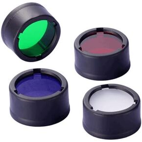 22.5mm Filter NFR23 NFG23 NFB23 NFD23 High Grade Flashlight Filter Diffuser - (Color: NFR23)
