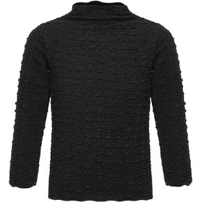 easyforever Toddler Girls Texture Mock Neck T-Shirt Solid Color Long Sleeve Undershirt Thermal Underwear Top Casual wear