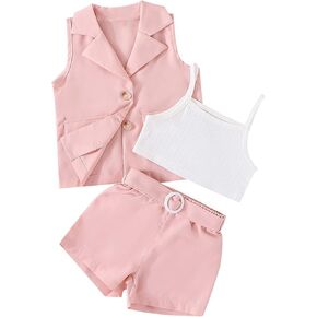 Squiggles Baby Clothes Little Child Girls Suit Undershirt Jacket Camisole Bottoming Shorts Summer Baby Blankets Floral