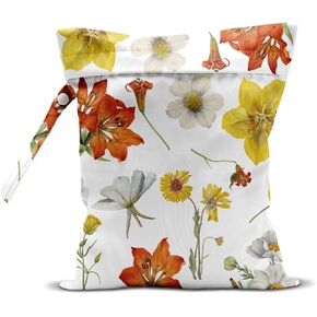 Wet Dry Wet Bag for Swimsuit Towel Baby Travel Cloth Diapers Beach Gym Toiletries Makeup Storage Bag Summer Vacation Essential Holiday Summer Vibes Boho Sunflower Gifts