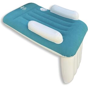 Inflatable Toddler Travel Bed, Removable Washable Cover, Airplane Bed for Kid, Kids Airplane Seat Extender Foot Rest, Toddler Portable Air Mattress, Baby Travel Essentials for Flying