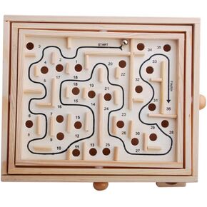 Wooden Bead Maze Puzzle Game for Educational Maze for Boys and Develops Problem Solving Skills Safe Wooden Material for Patience Practice and Intelligent Development