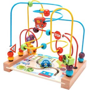 1Pc Ocean Beaded Maze for Multifunctional Intelligence Beaded for Early Education Fun and Learning Tool for Hand Eye Coordination and Graphic Cognition