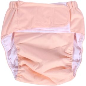 Adult Cloth Diapers, Adult Diaper Cover, Adult Diapers, Cloth Adult Diapers, New Adult Washable Adjuatable Cloth Diaper Breathable Incontinence Nappy Pants for Elderly (Rose)