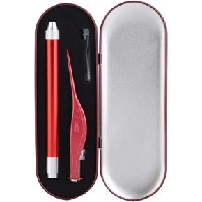 Stainless Steel Luminous Ear Cleaning Set Durable Tweezer Earpick Safe Non for Baby Kids Children Ear Care Blue Red Rose Golden (Blue)