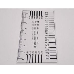 SEC Size Estimation Chart Scratch Measure Defect Compare Stain Test Transparency Film Dot Gauge Spot Meter (2220)
