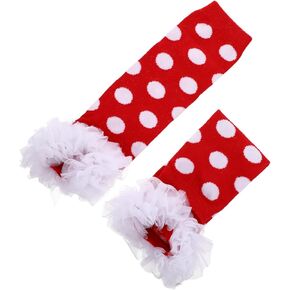 1 Pair Baby Socks Christmas Leg Warmers Cotton Infant Cute Newborn Warm Socks Cover Leg Warmer Photo Accessory