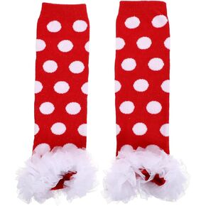 Homoyoyo 1Pair There -Leg Warmers ساق رائعة للدفء والراحة لعيد الميلاد بنقاط تصميم لطيف ومواد ناعمة ومرنة